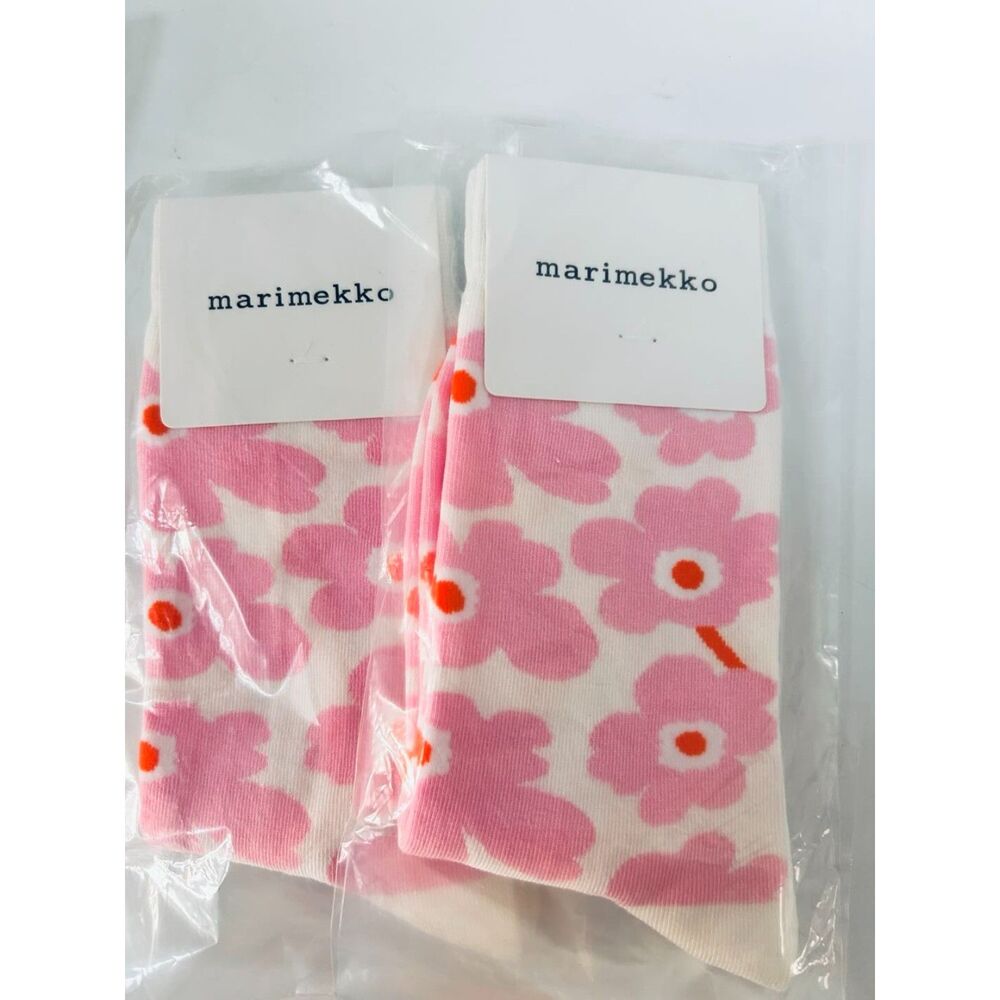 Marimekko Women's Socks Flower Printed Middle Socks